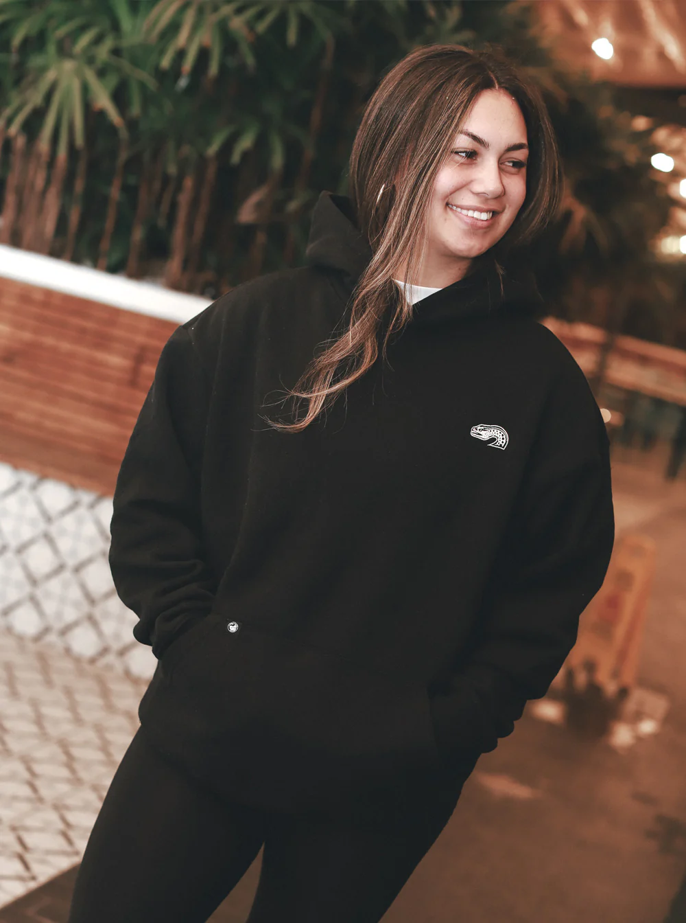 Everyday Eel Adult's Black Hoodie - Image 4