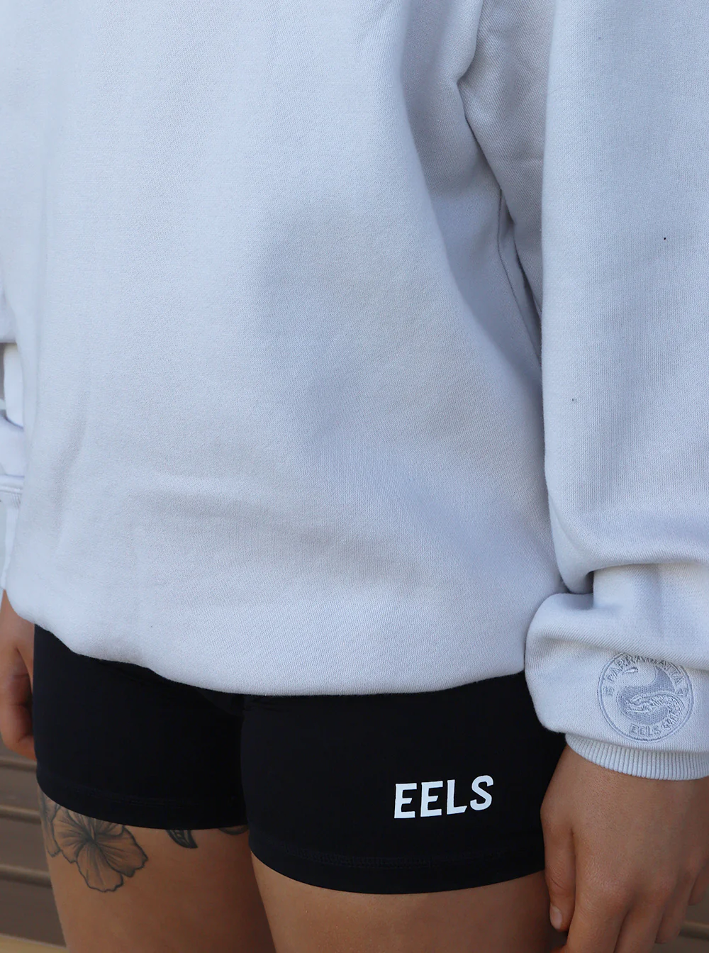 Everyday Eel Women's Black Bike Shorts - Image 3