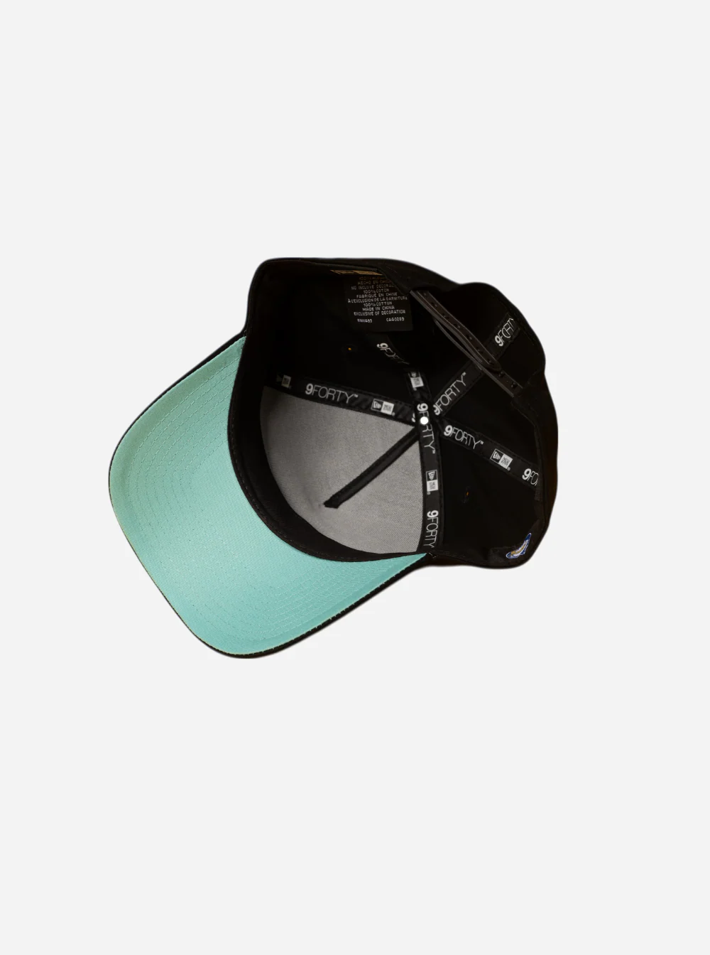 New Era 9-Forty AFrame Black Aqua Cap - Image 4