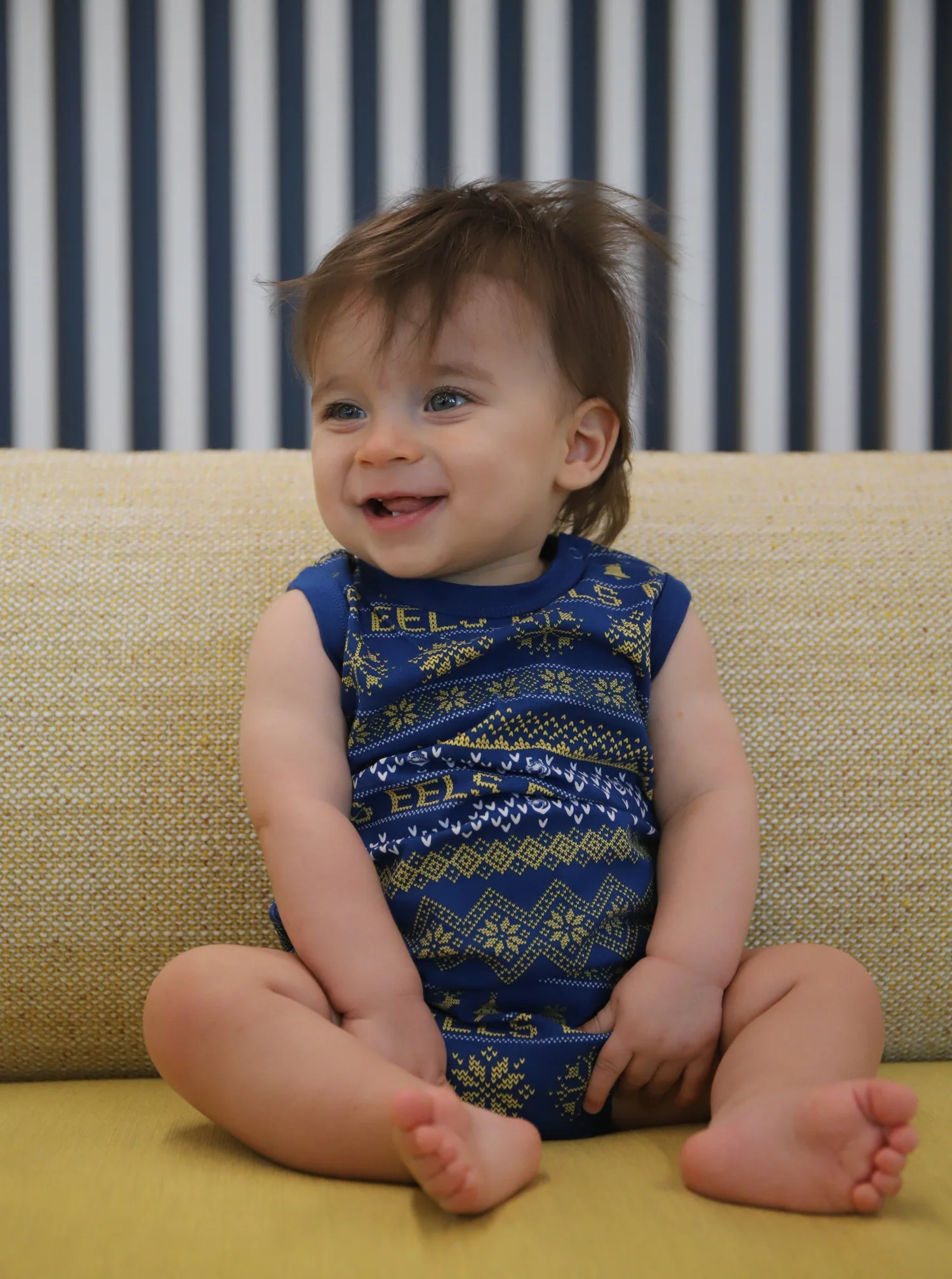 Parramatta Eels 2024 Cotton Xmas Baby Romper - Image 3