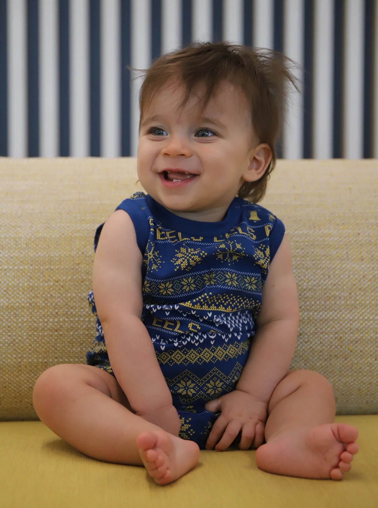 Parramatta Eels 2024 Cotton Xmas Baby Romper - Image 4
