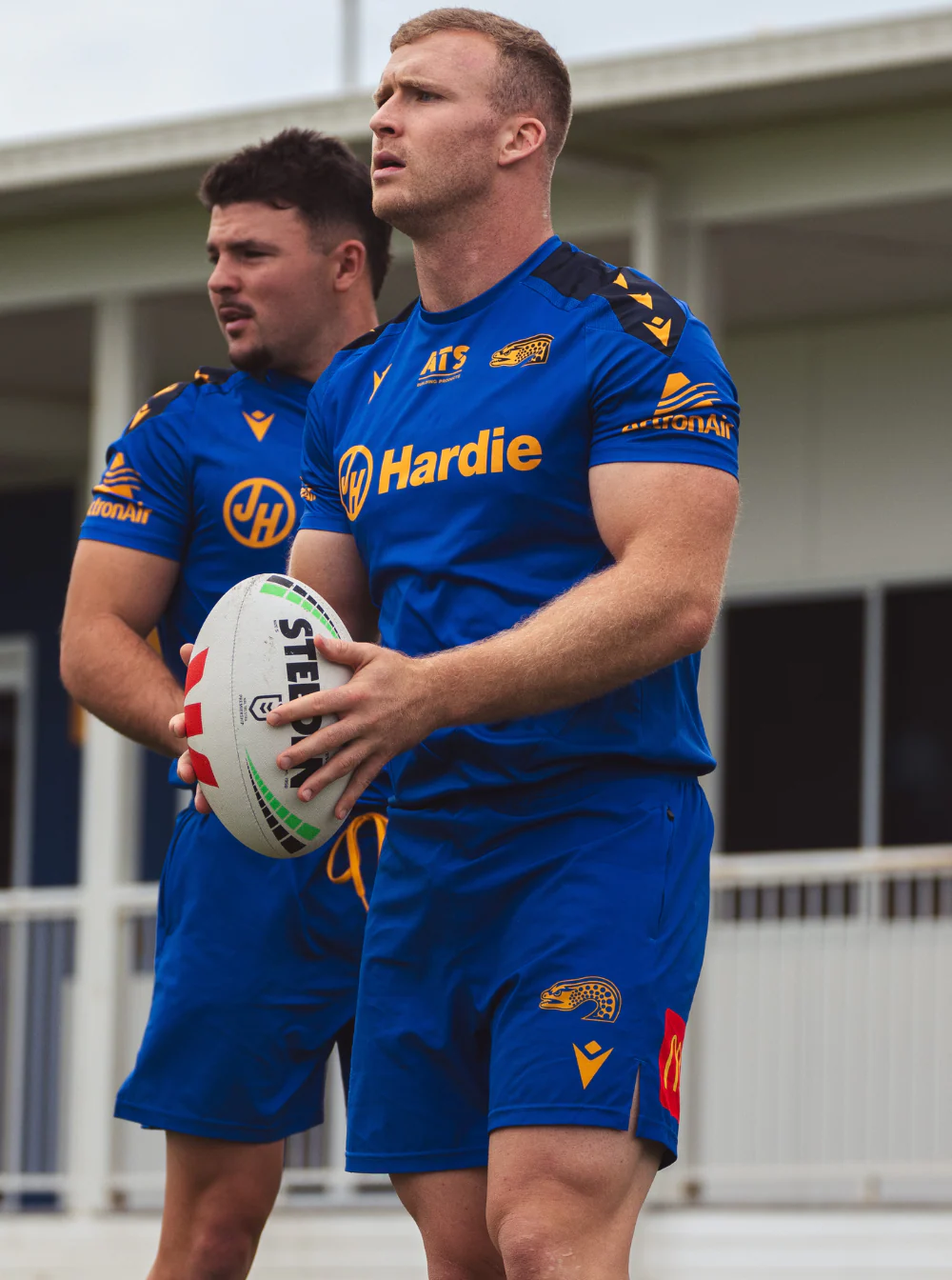 Parramatta Eels 2025 Kids Training Shorts - Blue - Image 4