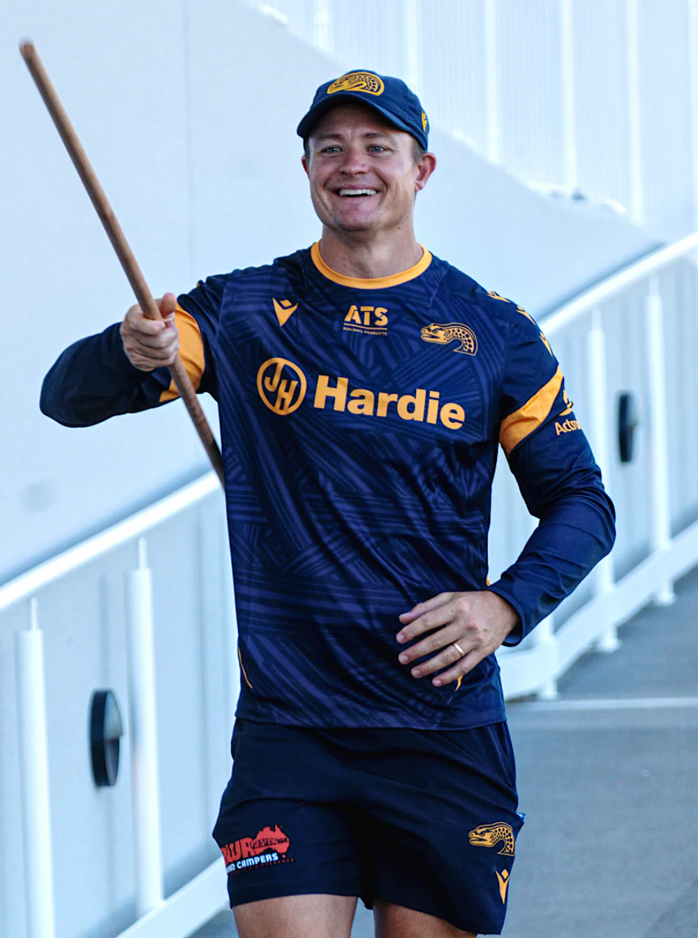 Parramatta Eels 2026 Adult Long Sleeve Training Shirt - Navy - Image 3