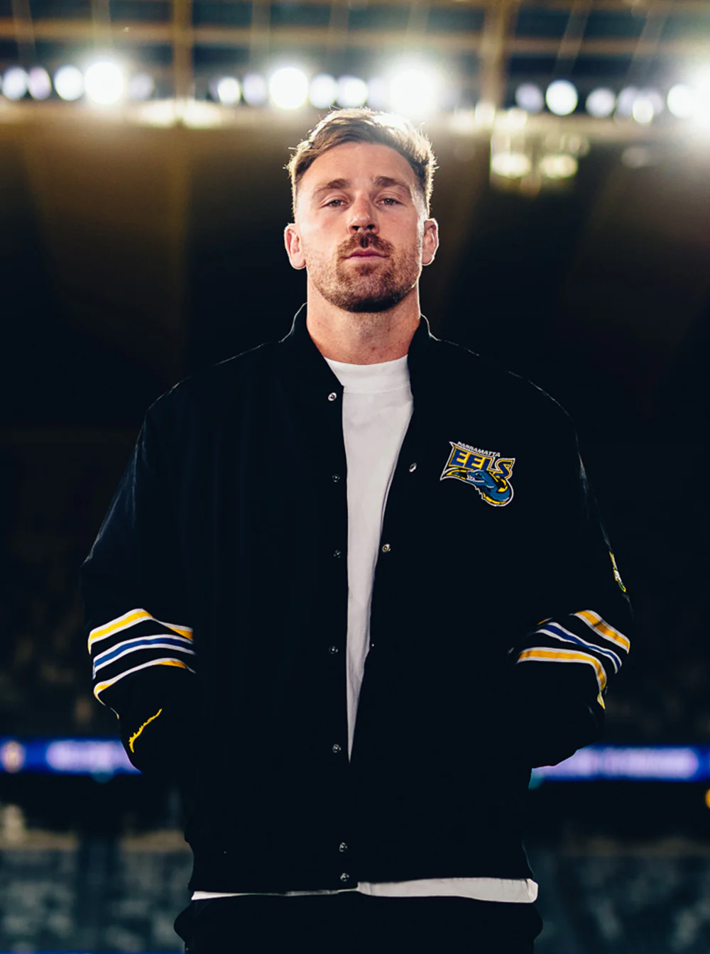 Parramatta Eels x Mitchell & Ness Bomber Jacket - Image 2