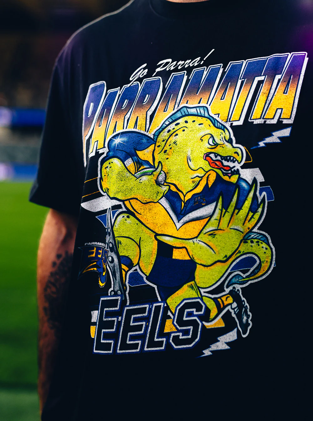 Parramatta Eels x Mitchell & Ness Character Tee - Image 4