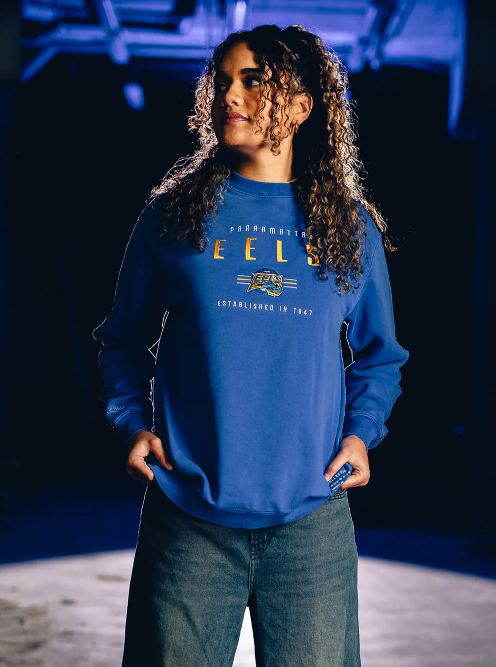 Parramatta Eels x Mitchell & Ness Classic Logo Crew - Image 4