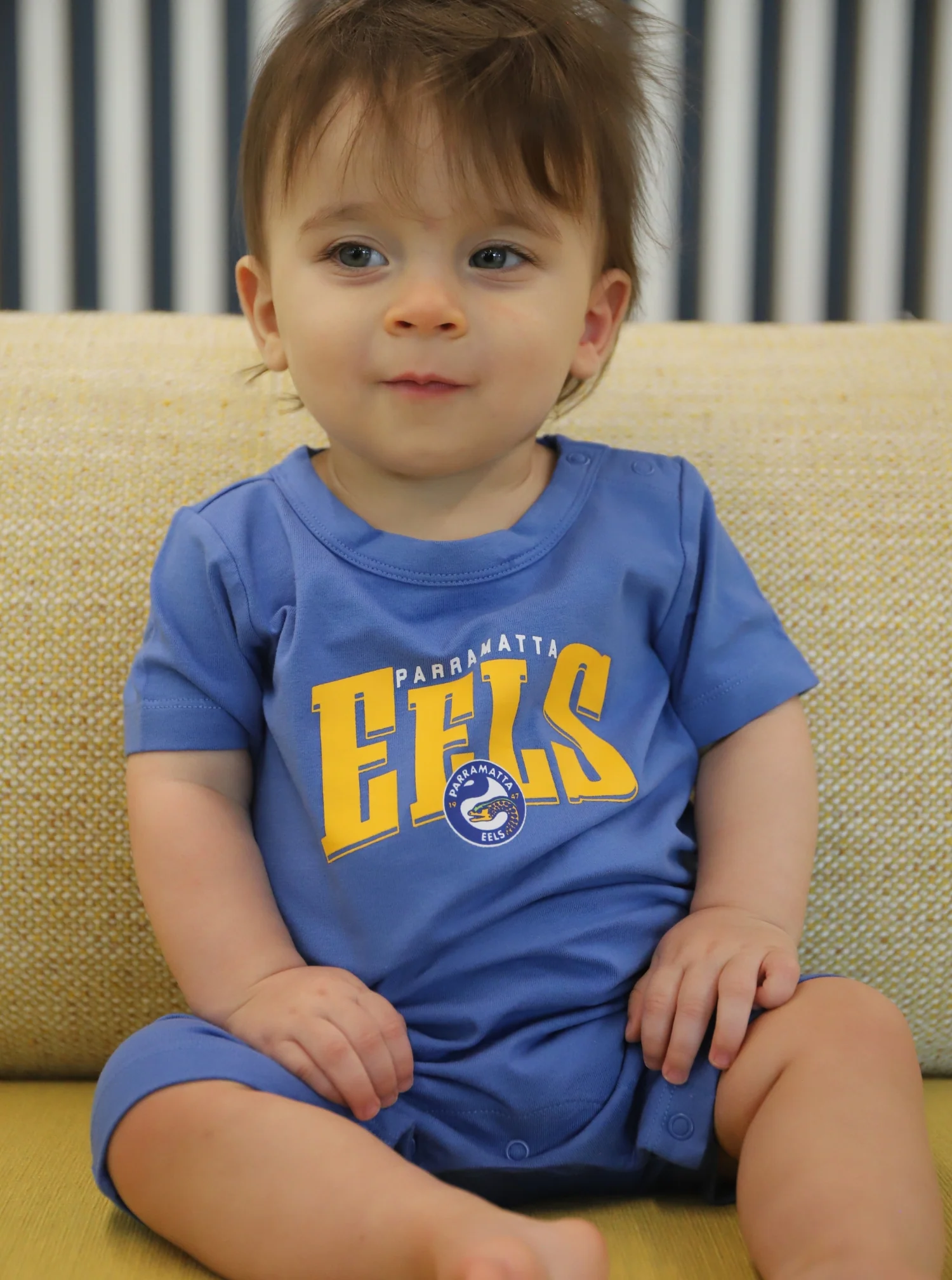 Parramatta Eels Bleacher Athletic Short Sleeve Zip Romper - Image 3