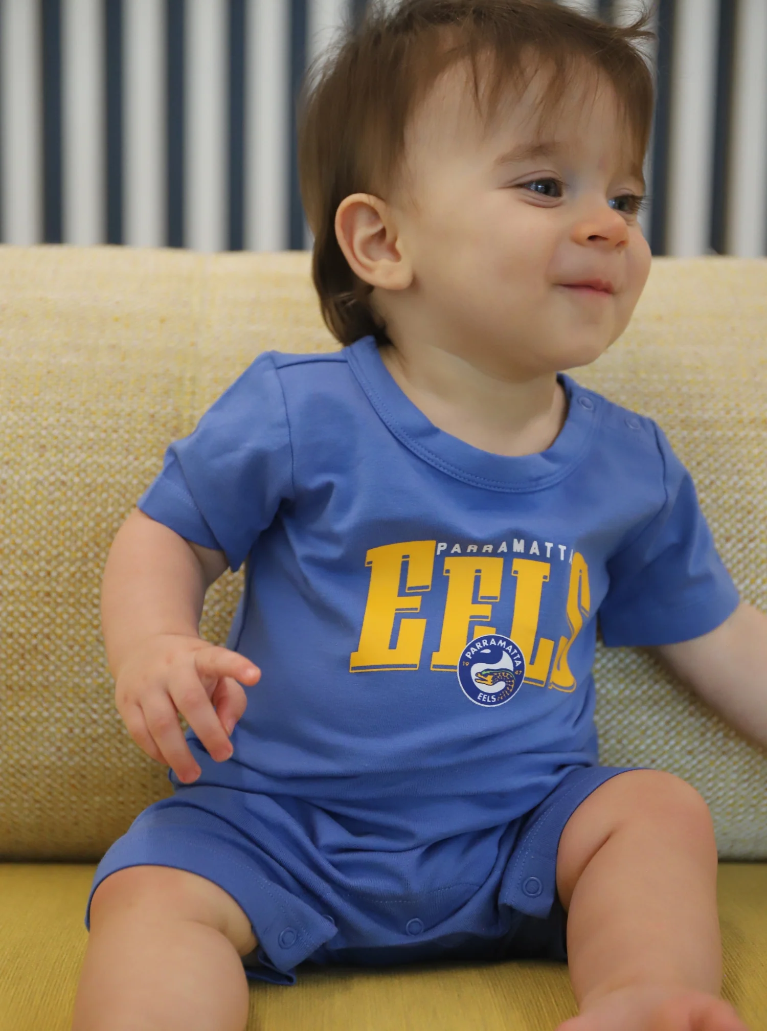 Parramatta Eels Bleacher Athletic Short Sleeve Zip Romper - Image 5