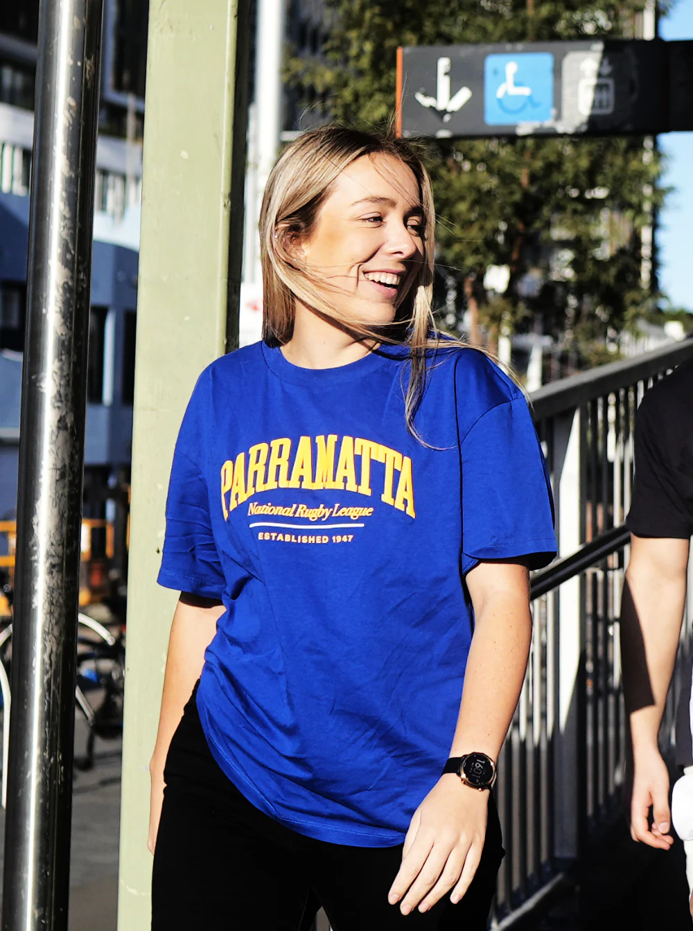 Parramatta Eels Bleacher Athletic Womens College Tee - Image 3