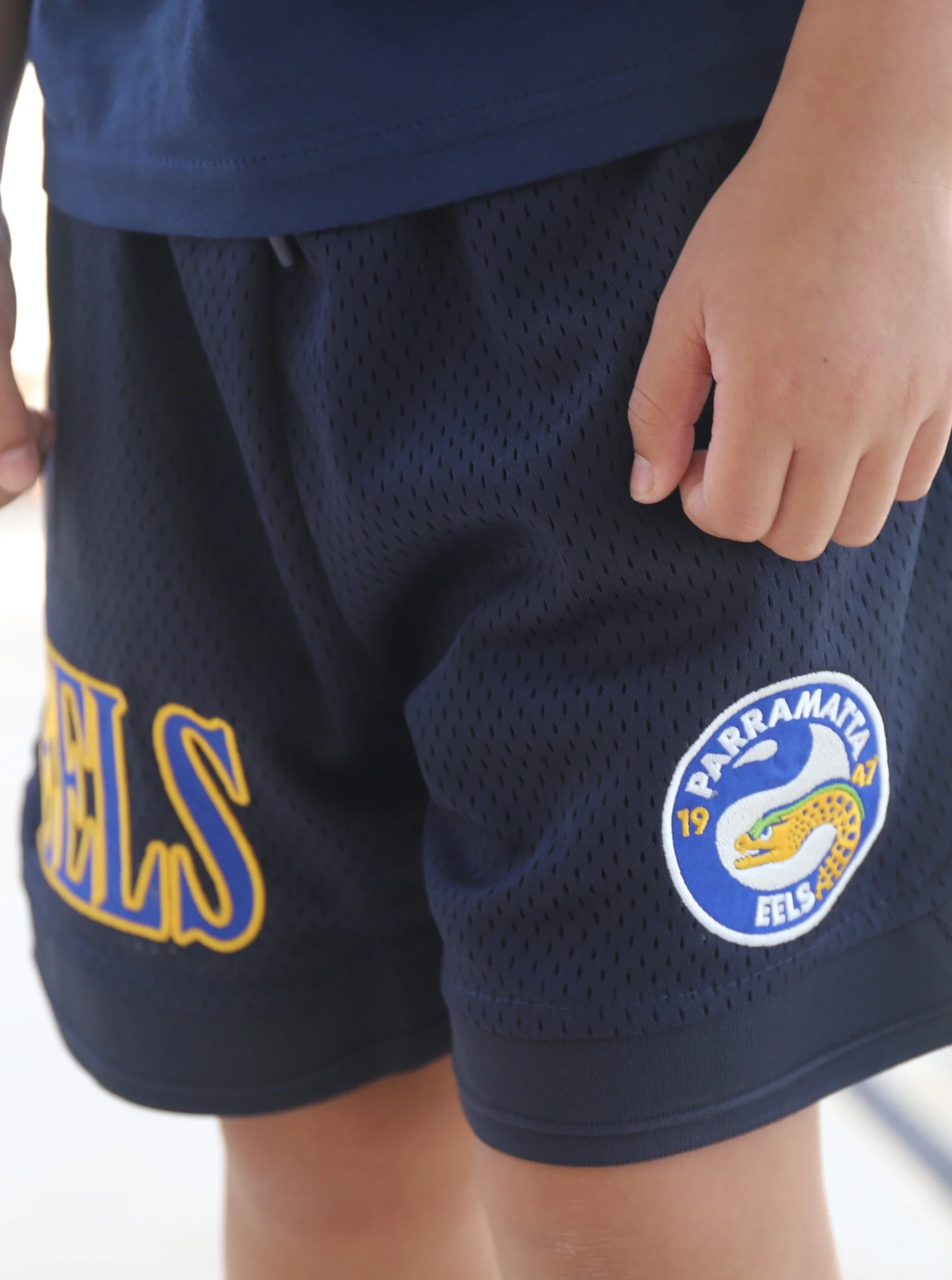 Parramatta Eels Bleacher Athletic Youth Basketball Short - Image 4
