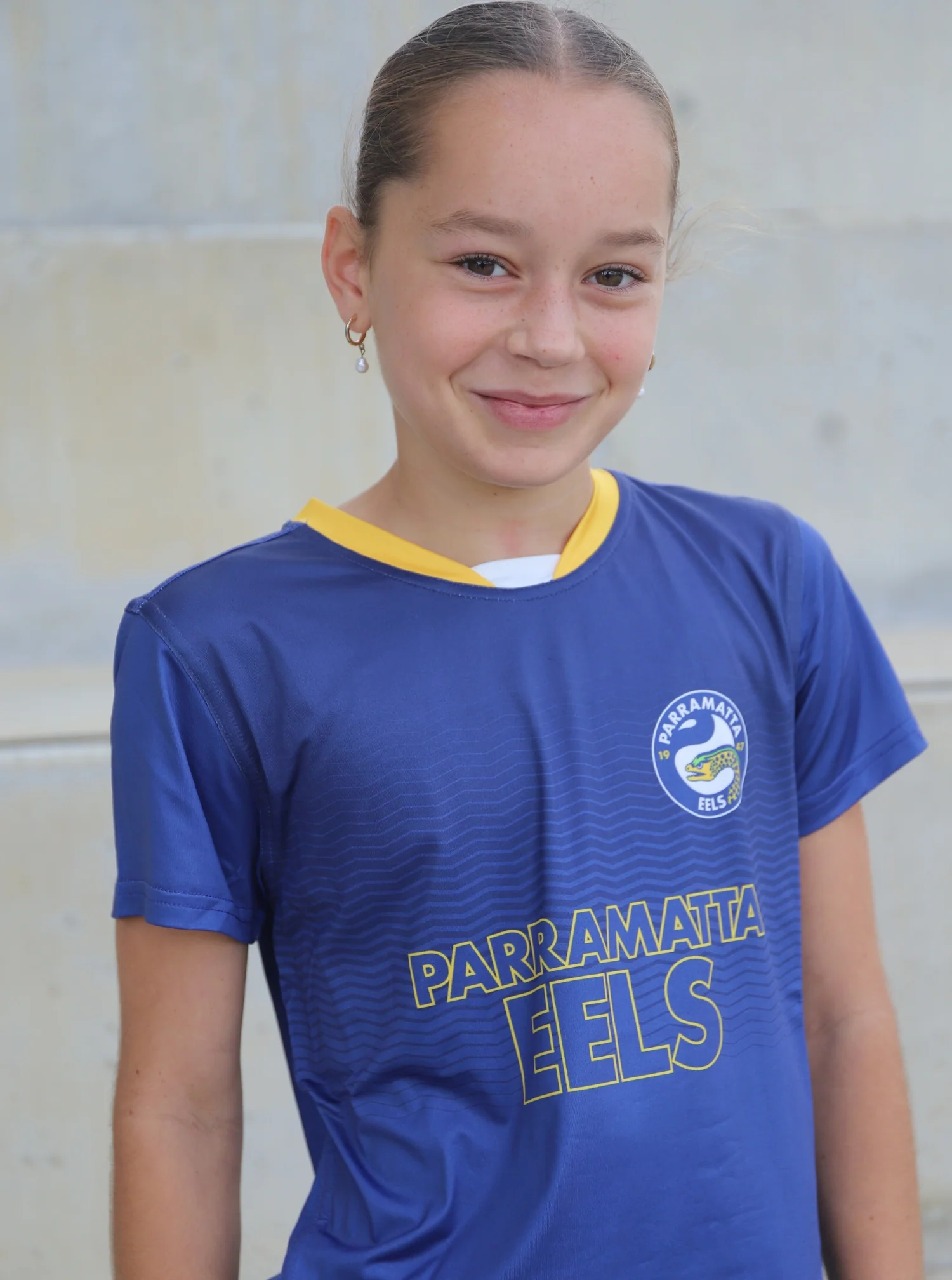 Parramatta Eels Bleacher Athletic Youth Tech T-Shirt - Image 3