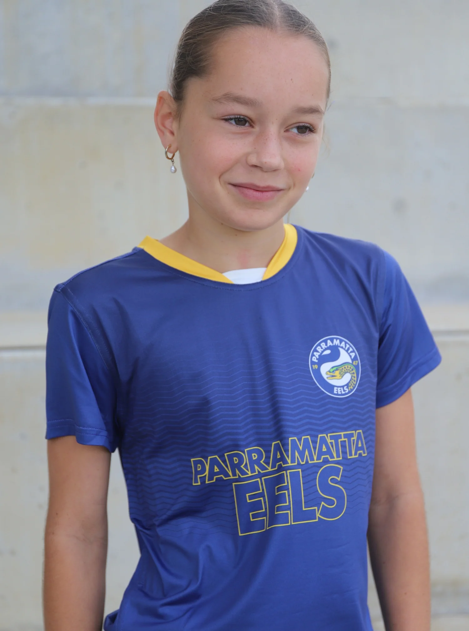 Parramatta Eels Bleacher Athletic Youth Tech T-Shirt - Image 4