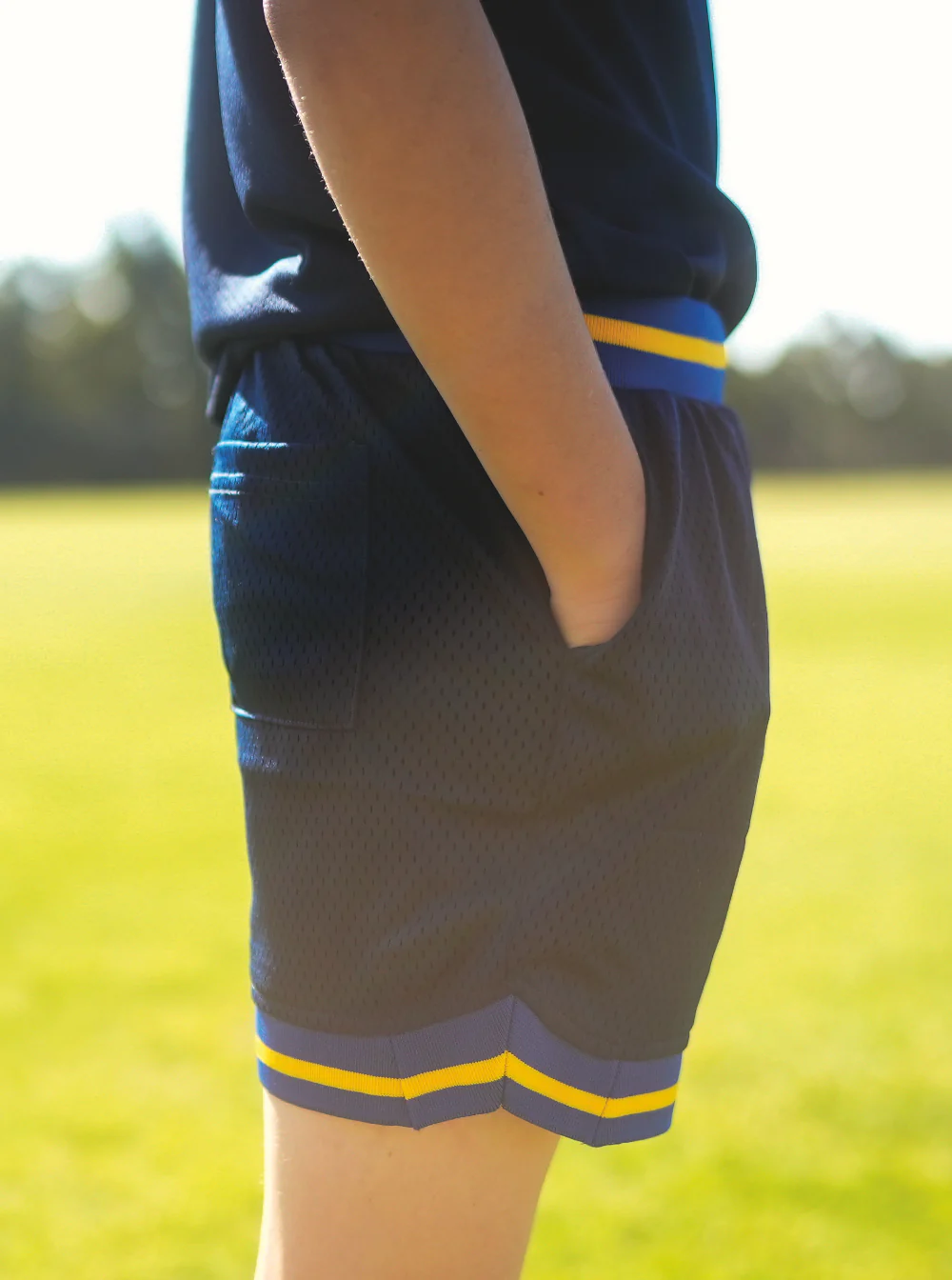 Parramatta Eels Kids Bleacher Athletic Basketball Shorts - Image 4